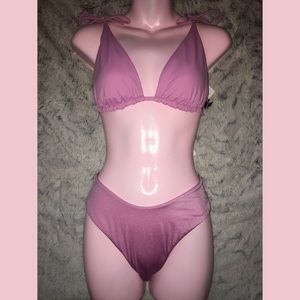 Bubblegum colored PacSun bikini set